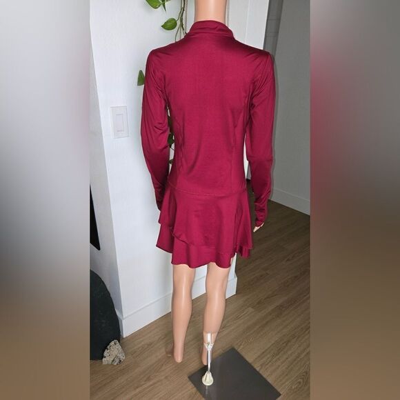 Long sleeve golf/tennis dress with thumb whole zip front side pocket size small - Picture 2 of 4